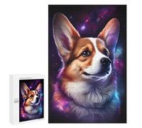 1000 PCS Jigsaw Puzzles- Cosmic Corgi Portrait-6 Jigsaw for Adults Relaxing Games Staycation Kill Time Deal As Gifts for The Whole Family 1000 PCS
