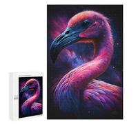 1000 PCS Jigsaw Puzzles Cosmic Flamingo Art Print-13 Jigsaw for Teenagerss Precision Cutting Fun Activities at Home Challenging Game And Family Play 1000 PCS