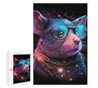 1000 PCS Jigsaw Puzzles Cosmic Pet Goggles Jigsaw for Teenagerss Precision Cutting Fun Activities at Home Challenging Game And Family Play 1000 PCS