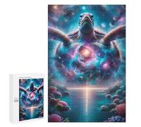 1000 PCS Jigsaw Puzzles- Cosmic Sea Turtle Jigsaw for Adults Relaxing Games Staycation Kill Time Deal As Gifts for The Whole Family 1000 PCS