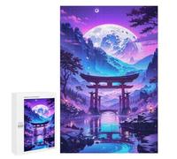 1000 PCS Jigsaw Puzzles Cosmic Torii Gate Glow Jigsaw Puzzles for Teenagerss But Fun And Humorous Every Piece Is Unique - Learning Educational Toys 1000 PCS