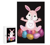 1000 PCS Jigsaw Puzzles Dabbing Rabbit Easter Day Jigsaw Puzzles for Teenagerss But Fun And Humorous Every Piece Is Unique - Learning Educational Toys 1000 PCS