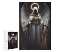 1000 PCS Jigsaw Puzzles Divine Guardian Angel Statue Adult Jigsaw Puzzles Enhance Memory Educational Challenge Toys Educational Games 1000 PCS