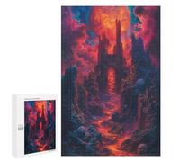 1000 PCS Jigsaw Puzzles Fiery Abyssal Gateway Adult Jigsaw Puzzles Enhance Memory Educational Challenge Toys Educational Games 1000 PCS