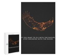 1000 PCS Jigsaw Puzzles Fly With The Eagles Jigsaw Puzzles for Teenagerss But Fun And Humorous Every Piece Is Unique - Learning Educational Toys 1000 PCS