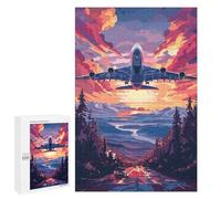 1000 PCS Jigsaw Puzzles for Adults A380 Beautiful Tech Plane Jigsaw for Adults Relax Games Hand Speed Race for Is Ideal As A Gift 1000 PCS