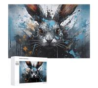 1000 PCS Jigsaw Puzzles for Adults Abstract Rabbit Painting Jigsaw Puzzle Family Games Perfect Decoration Birthday And Unique Gifts 1000 PCS