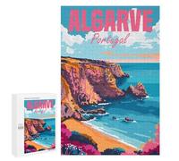 1000 PCS Jigsaw Puzzles for Adults Algarve Coast Portugal Puzzle for Adults Anti-Stress Toys A Work of Art Difficult And Challenge 1000 PCS