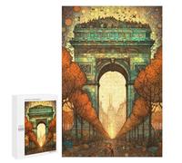 1000 PCS Jigsaw Puzzles for Adults Arc De Triomphe Abstract 2 Jigsaw for Adults Relax Games Hand Speed Race for Is Ideal As A Gift 1000 PCS