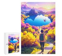 1000 PCS Jigsaw Puzzles for Adults Autumn Path to Serenity Teenagers Puzzles Hands-on Game Improve Memory Parent-child Interaction 1000 PCS