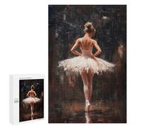 1000 PCS Jigsaw Puzzles for Adults Ballet Dancer in Spotlight Red Curtain Call Ballet’s Final Bow Puzzle for Adults Anti-Stress Toys A Work of Art Difficult And Challenge 1000 PCS