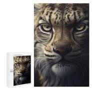 1000 PCS Jigsaw Puzzles for Adults Bobcat The Big Cat Jigsaw for Adults Brain Teaser Game Birthday Present Difficult And Challenge 1000 PCS