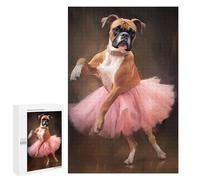 1000 PCS Jigsaw Puzzles for Adults Boxer Dog Ballerina Jigsaw Puzzle Hands-on Game But Fun And Humorous Birthday And Unique Gifts 1000 PCS