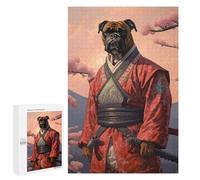1000 PCS Jigsaw Puzzles for Adults Boxer Dog The Samurai Puzzle for Adults DIY Toys Precision Cutting Unique Gifts for Birthday And Christmas 1000 PCS