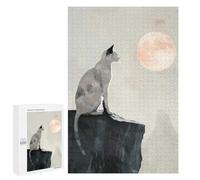 1000 PCS Jigsaw Puzzles for Adults Cat And Moon Digital Painting Jigsaw for Adults Relax Games Hand Speed Race for Is Ideal As A Gift 1000 PCS