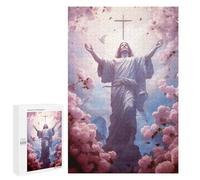 1000 PCS Jigsaw Puzzles for Adults Christ Poster Catholic 5 Jigsaw for Adults Relax Games Hand Speed Race for Is Ideal As A Gift 1000 PCS