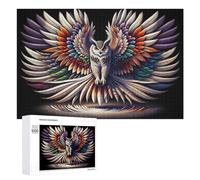 1000 PCS Jigsaw Puzzles for Adults Colorful Feathered Owl Artwork Jigsaw for Adults Relax Games For Family Fun for Is Ideal As A Gift 1000 PCS