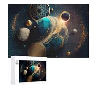 1000 PCS Jigsaw Puzzles for Adults Cosmic Harmony Celestial Artistry Jigsaw for Adults Relax Games For Family Fun for Is Ideal As A Gift 1000 PCS