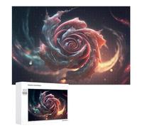 1000 PCS Jigsaw Puzzles for Adults Cosmic Rose Nebula Jigsaw for Adults Family Games Presents for Women Parent-child Interaction 1000 PCS
