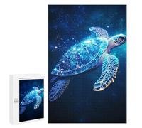 1000 PCS Jigsaw Puzzles for Adults Cosmic Sea Turtle Jigsaws for Adults DIY Toys Analysis And Logic Unique Gifts for Birthday And Christmas 1000 PCS