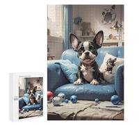 1000 PCS Jigsaw Puzzles for Adults Cozy Dog Room Scene Teenagers Puzzles Hands-on Game Improve Memory Parent-child Interaction 1000 PCS