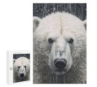 1000 PCS Jigsaw Puzzles for Adults Cute Wet Polar Bear Jigsaw for Adults Brain Teaser Game Birthday Present Difficult And Challenge 1000 PCS