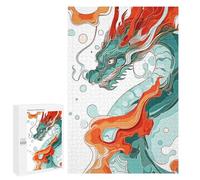 1000 PCS Jigsaw Puzzles for Adults Dragon Abstract Jigsaw for Adults Brain Teaser Game Birthday Present Difficult And Challenge 1000 PCS