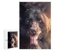 1000 PCS Jigsaw Puzzles for Adults Drinking Bear Jigsaw for Adults Brain Teaser Game Birthday Present Difficult And Challenge 1000 PCS