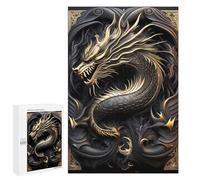 1000 PCS Jigsaw Puzzles for Adults Emperor Golden Dragon Jigsaw Puzzle Hands-on Game But Fun And Humorous Birthday And Unique Gifts 1000 PCS