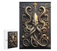 1000 PCS Jigsaw Puzzles for Adults Epic Kraken Golden Monster Puzzle for Adults DIY Toys Precision Cutting Unique Gifts for Birthday And Christmas 1000 PCS