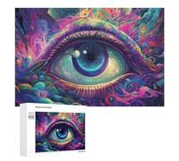 1000 PCS Jigsaw Puzzles for Adults Eye Vibrant Visionary Art Teenagers Puzzles Hands-on Game Improve Memory Parent-child Interaction 1000 PCS