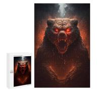 1000 PCS Jigsaw Puzzles for Adults Fiery Beast Portrait Jigsaws for Adults DIY Toys Analysis And Logic Unique Gifts for Birthday And Christmas 1000 PCS