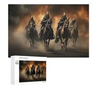 1000 PCS Jigsaw Puzzles for Adults Four Horsemen Apocalypse Puzzle for Adults DIY Toys Precision Cutting Unique Gifts for Birthday And Christmas 1000 PCS