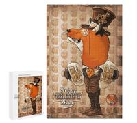 1000 PCS Jigsaw Puzzles for Adults Fox Enjoy Craft Beer Jigsaw for Adults Brain Teaser Game Birthday Present Difficult And Challenge 1000 PCS