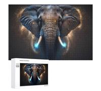 1000 PCS Jigsaw Puzzles for Adults Galactic Elephant Majesty Teenagers Puzzles Hands-on Game Improve Memory Parent-child Interaction 1000 PCS