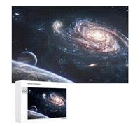 1000 PCS Jigsaw Puzzles for Adults Galactic View Planets And Nebulae Jigsaw for Adults Relax Games For Family Fun for Is Ideal As A Gift 1000 PCS