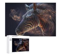 1000 PCS Jigsaw Puzzles for Adults Galactic Zebra Cosmic Artistry Jigsaw for Adults Family Games Presents for Women Parent-child Interaction 1000 PCS