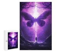 1000 PCS Jigsaw Puzzles for Adults Giant Purple Butterfly Jigsaw for Adults Relax Games Hand Speed Race for Is Ideal As A Gift 1000 PCS