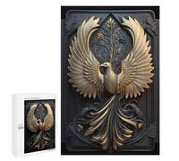 1000 PCS Jigsaw Puzzles for Adults Golden God Phoenix Deco Puzzles for Adults Fun Games Precision Cutting Birthday And Unique Gifts 1000 PCS
