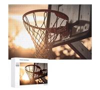 1000 PCS Jigsaw Puzzles for Adults Golden Hour Basketball Jigsaw Puzzle Hands-on Game But Fun And Humorous Birthday And Unique Gifts 1000 PCS