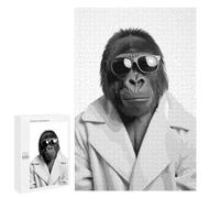 1000 PCS Jigsaw Puzzles for Adults Gorilla Animals Funny Jigsaw for Adults Relax Games Hand Speed Race for Is Ideal As A Gift 1000 PCS