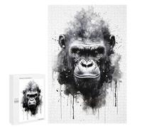 1000 PCS Jigsaw Puzzles for Adults Gorilla Beauty Watercolor Jigsaw for Adults Relax Games Hand Speed Race for Is Ideal As A Gift 1000 PCS