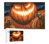 1000 PCS Jigsaw Puzzles for Adults Halloween Pumpkin Patch-1 Puzzles for Adults DIY Toys Home Decoration Difficult And Challenge 1000 PCS
