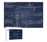 1000 PCS Jigsaw Puzzles for Adults Hawker Tempest MkII RAF Puzzle for Adults DIY Toys Precision Cutting Unique Gifts for Birthday And Christmas 1000 PCS