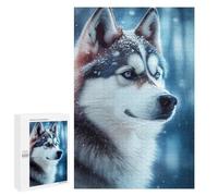 1000 PCS Jigsaw Puzzles for Adults Husky Snowing Adult Puzzles Toy Wall Decor But Fun And Humorous Parent-child Interaction 1000 PCS