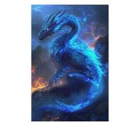 1000 PCS Jigsaw Puzzles for Adults Ice Dragon Magic Adult Jigsaw Puzzle Brain Teaser Game Difficult Challenge Difficult And Challenge 1000 PCS