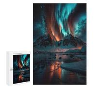 1000 PCS Jigsaw Puzzles for Adults Jigsaw Aurora Borealis at Night Adult Jigsaw Brain Teaser Game Hand Speed Race Challenging Game Gifts 1000 PCS