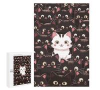 1000 PCS Jigsaw Puzzles for Adults Jigsaw Cat Animals Adult Jigsaw Brain Teaser Game Hand Speed Race Challenging Game Gifts 1000 PCS