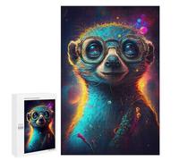 1000 PCS Jigsaw Puzzles for Adults Jigsaw Colorful Sloth with Glasses Art Print Adult Puzzles Relaxing Games Enhance Memory Christmas Birthday Gifts 1000 PCS