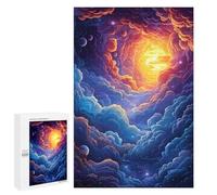 1000 PCS Jigsaw Puzzles for Adults Jigsaw Cosmic Dawn Adult Jigsaw Brain Teaser Game Hand Speed Race Challenging Game Gifts 1000 PCS